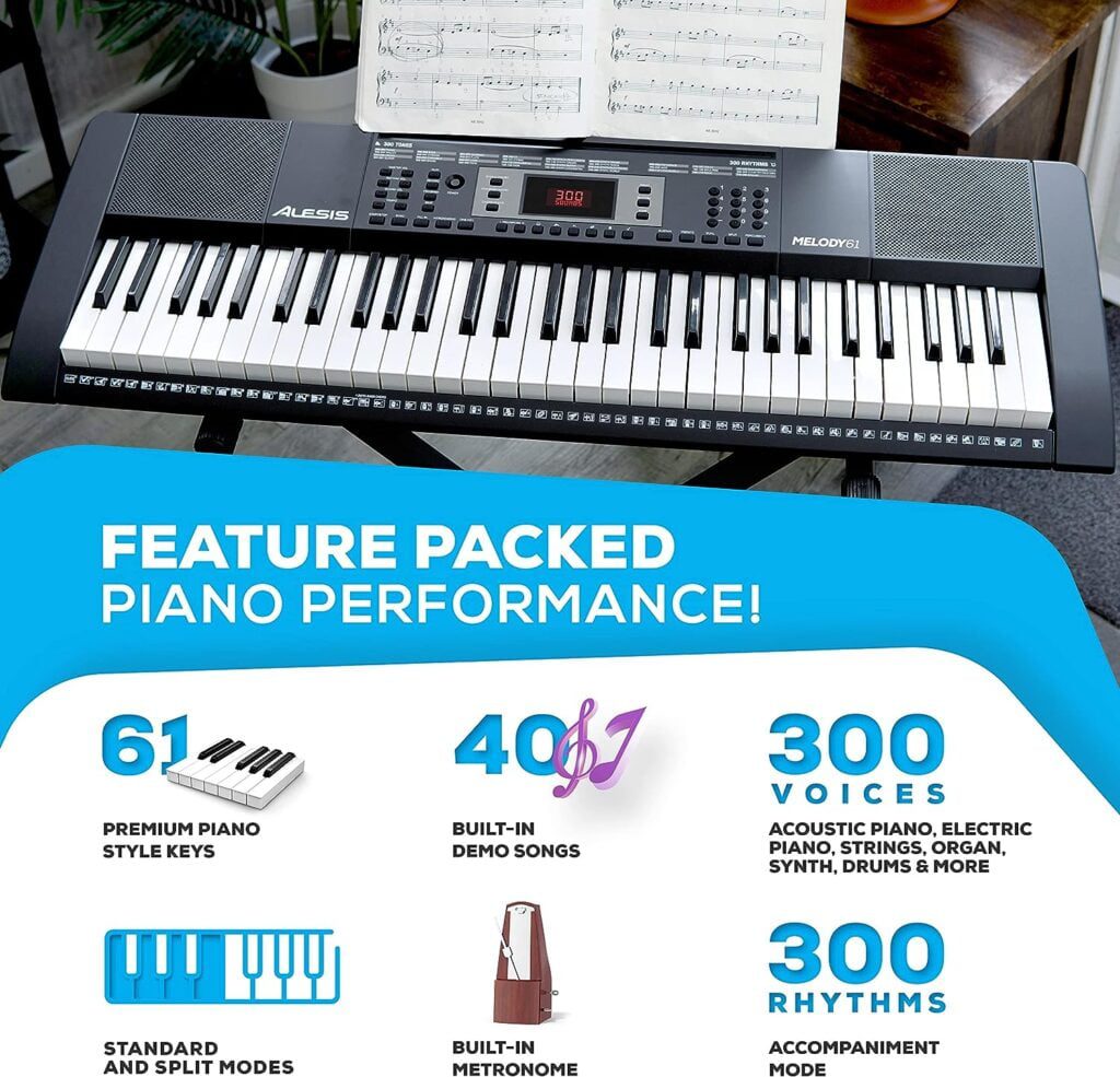 Alesis Melody 61 Key Keyboard Piano review4 Alesis Melody 61 Key Keyboard Piano - review components