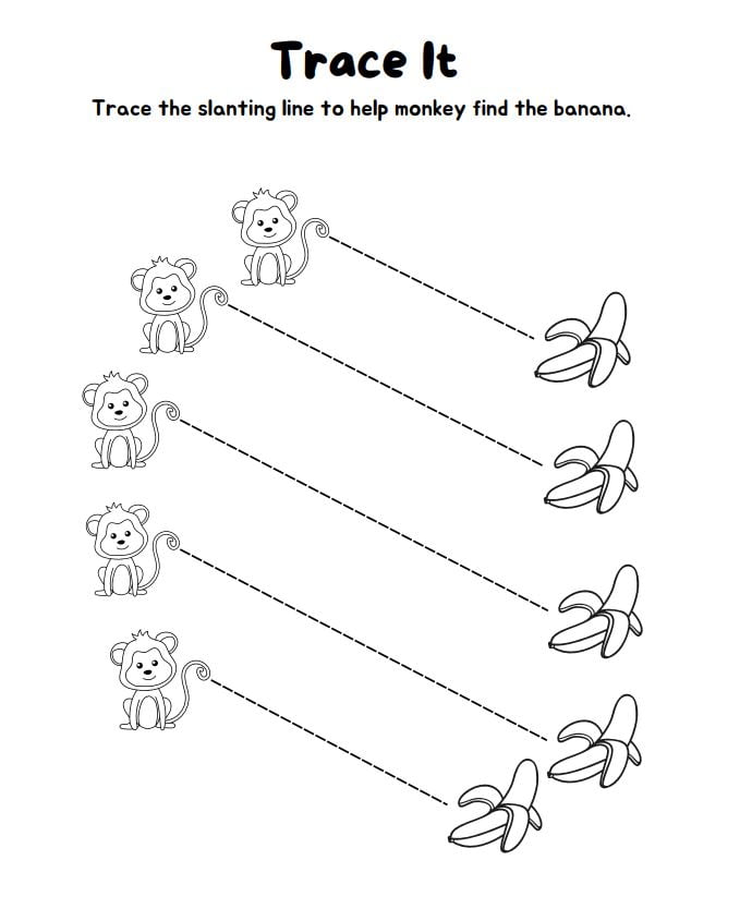 Preschool English-French tracing
