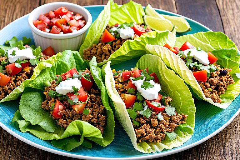 Turkey Taco Lettuce Wraps