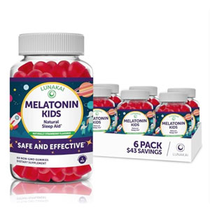 Kids Melatonin Gummy 1mg - Tastiest Proprietary Formula - Non-GMO, Vegan, Gluten Free Chewable Low Dose Melatonin