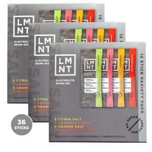 LMNT Zero-Sugar Electrolytes - Variety Pack Bundle - Hydration Powder Packets