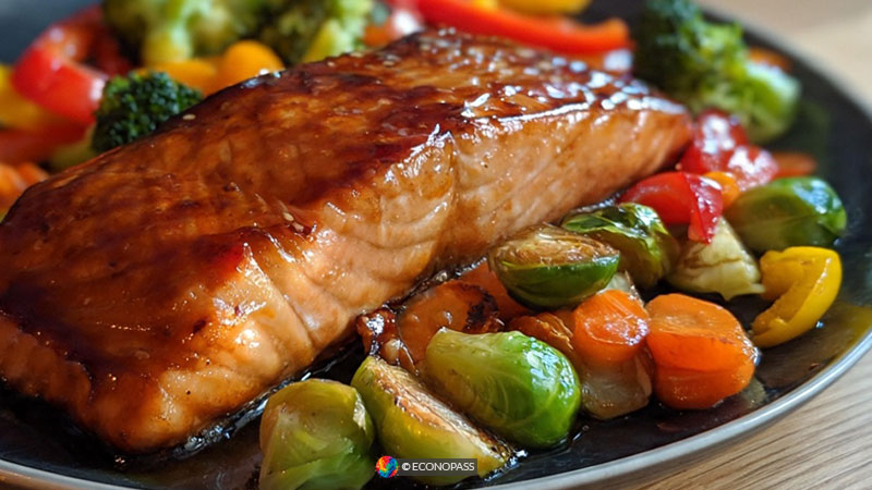 Baked Salmon with Ginger Baked Salmon with Ginger