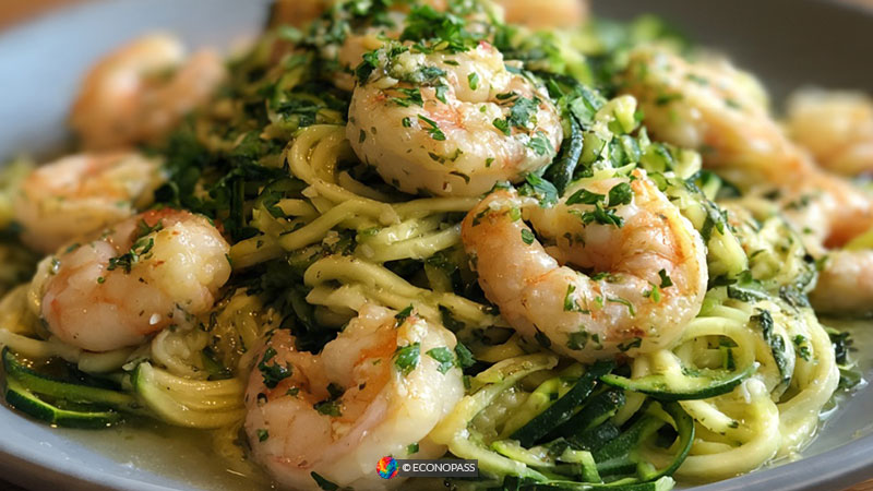 Spiralized Zucchini Shrimp Scampi Spiralized Zucchini Shrimp Scampi