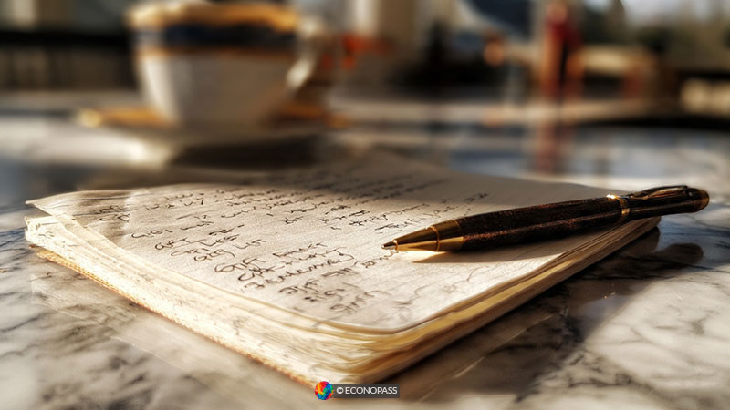 handwritten gift list