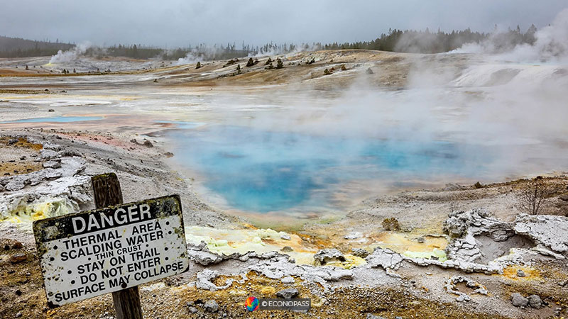 He Fell into a Geyser at Yellowstone